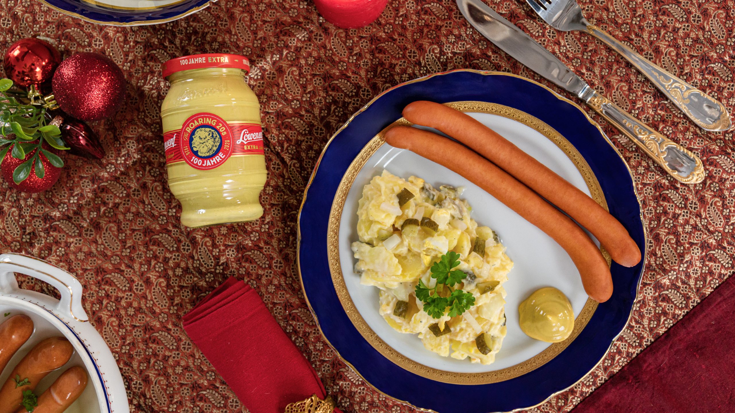 Rezept Kartoffelsalat mit Würstchen Löwensenf