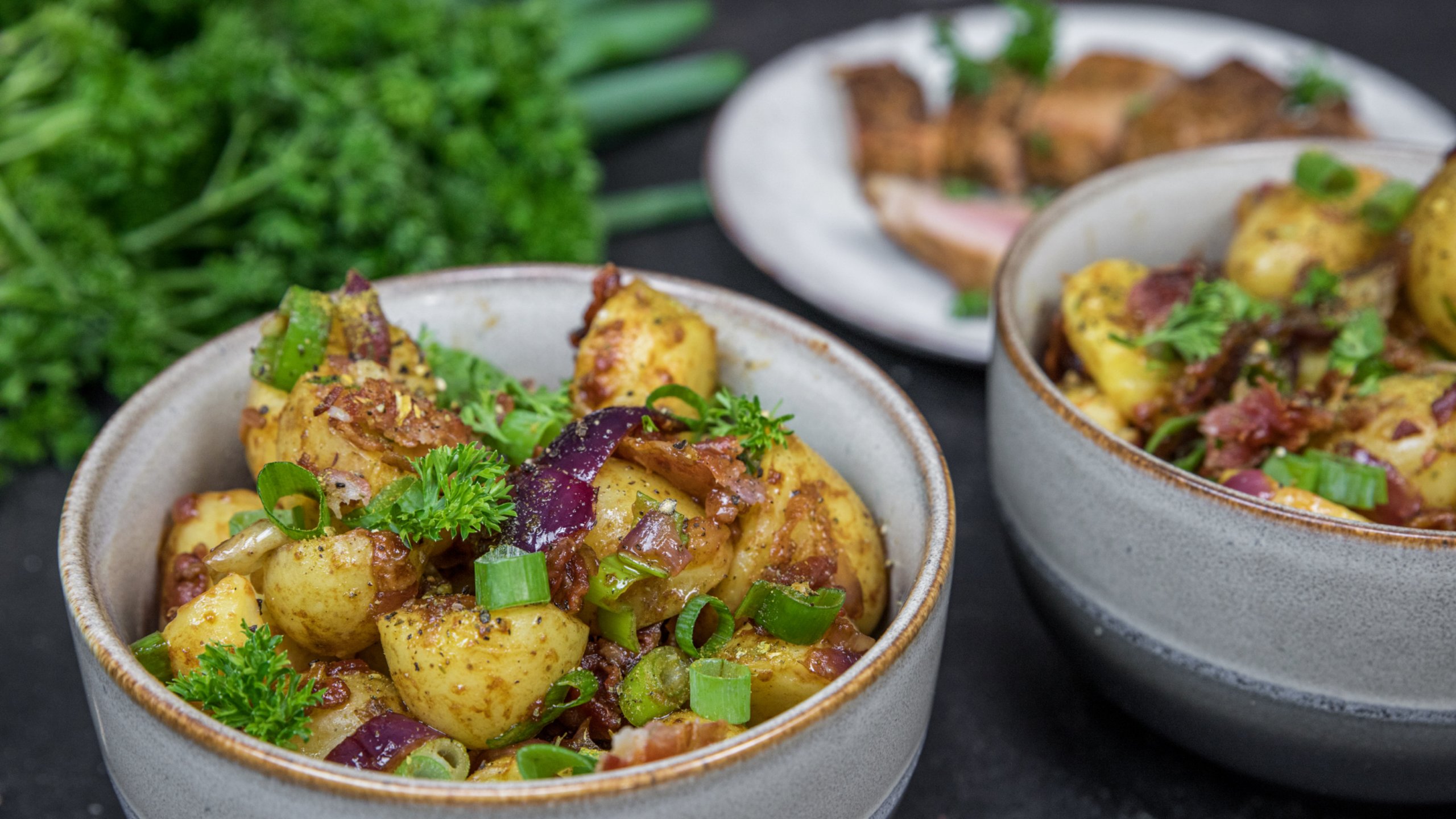 BBQ Kartoffelsalat mit Löwensenf Senf