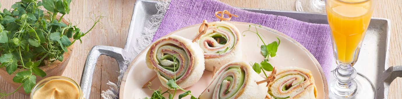 Sandwich - Sandwich Roulade mit Fol Epi und Löwensenf Bio Mittelscharf im 250 ml Tönnchen