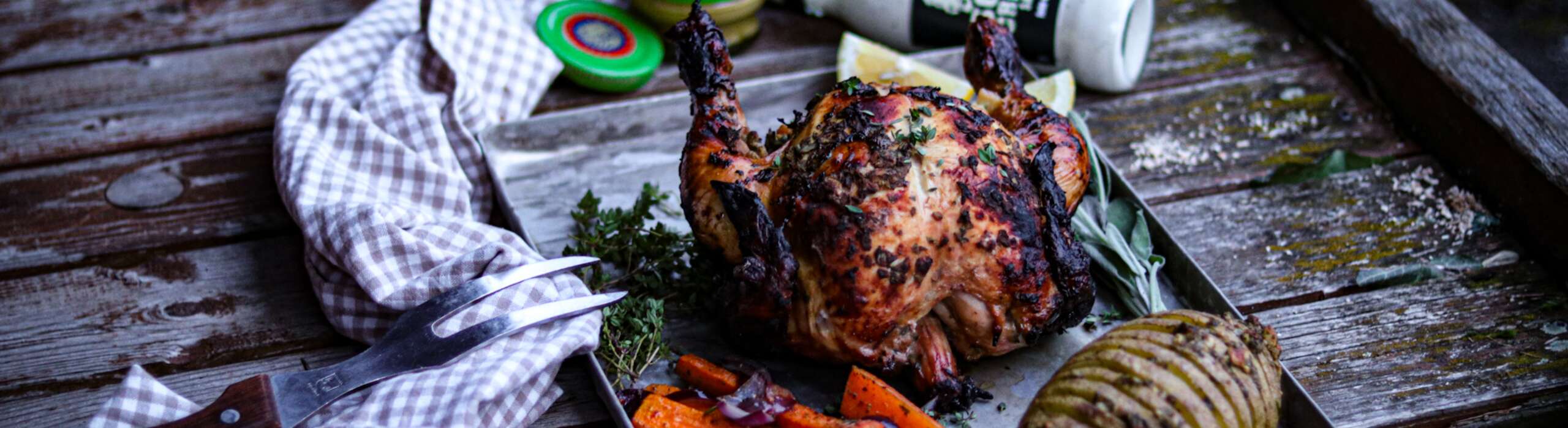 Löwensenf Maishähnchen Grillrezept