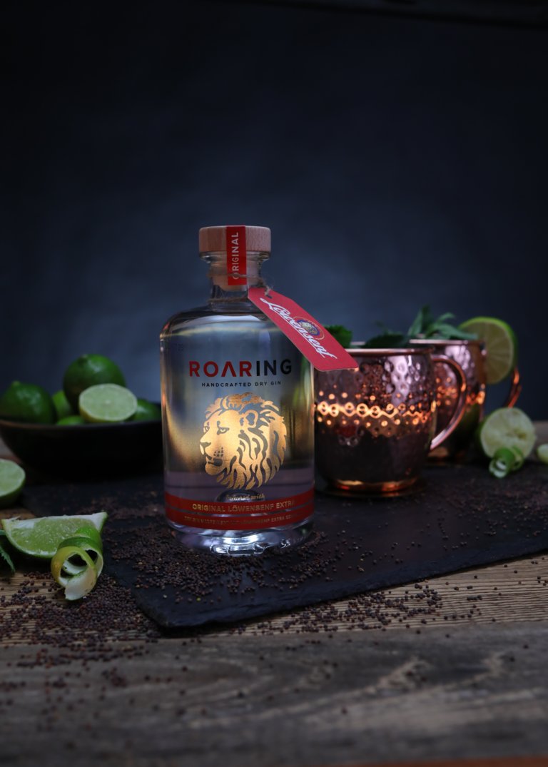 Mustard Mule Gin mit Löwensenf Roaring Gin
