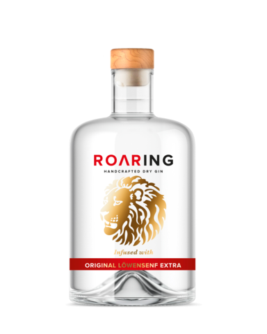 Löwensenf Mini Roaring Gin 50ml  mit Holzkorken