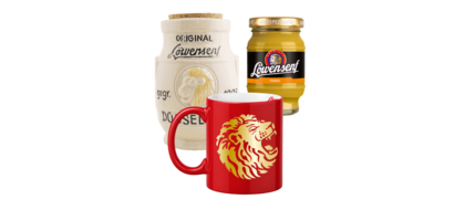 Löwensenf Scharf & Süß Set mit Tasse