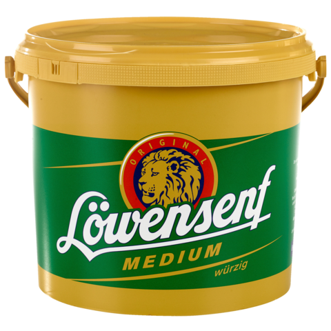 Medium Pikanter Löwensenf im 5kg Eimer