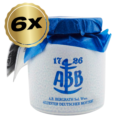 ABB Ältester Deutscher Mostert im 6x 250 ml Tontopf