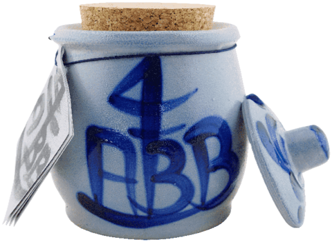 ABB Ältester Deutscher Mostert im 170 ml Tischtöpfchen - Steinguttopf
